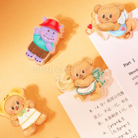Customization Butter Bear Cartoon Clip Promotional Products