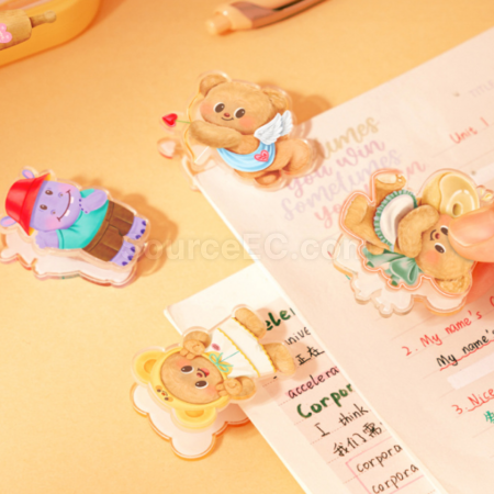 Customization Butter Bear Cartoon Clip Promotional Products