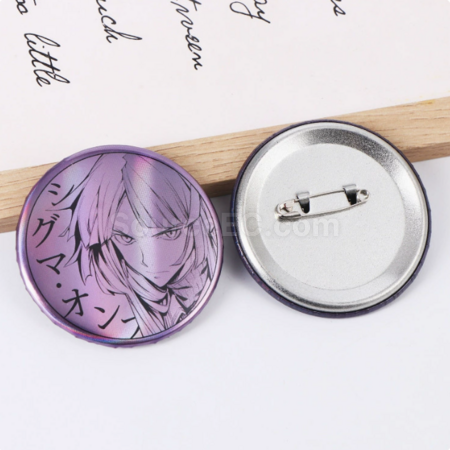 Customization Tinplate laser badge Promotional Products