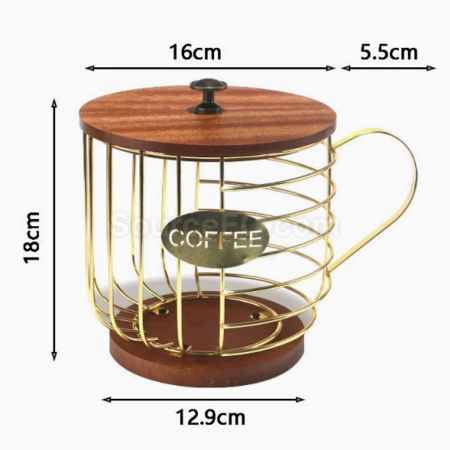 Customization Wrought iron storage basket with lid Promotional Products