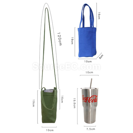 Customization Crossbody Manual Handshake Drink Cup Bag Promotional Products