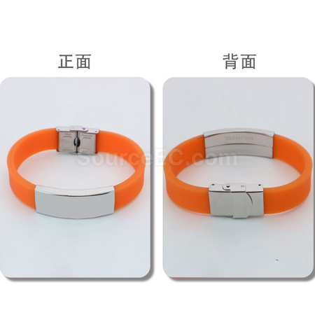 Customization Engraved Silicone Sports Bracelet Promotional Products
