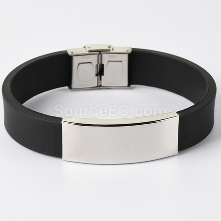 Customization Engraved Silicone Sports Bracelet Promotional Products