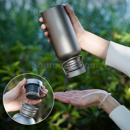 Customization Pure Titanium Sports Water Bottle Promotional Products