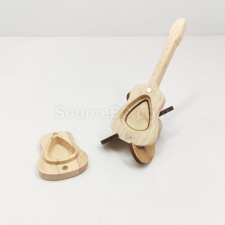 Customization Guitar Pick Wooden Box Promotional Products