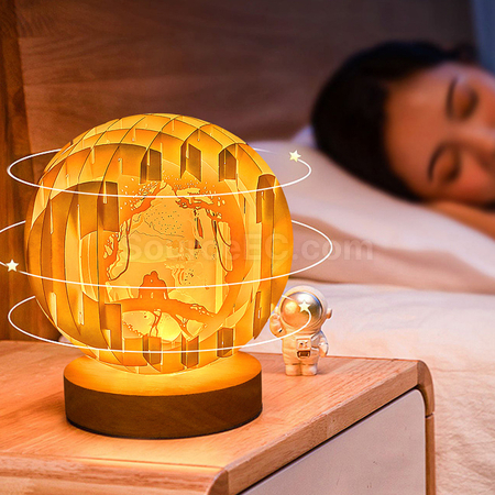Customization Hand-Folded Paper Sculpture Ball Lamp Promotional Products