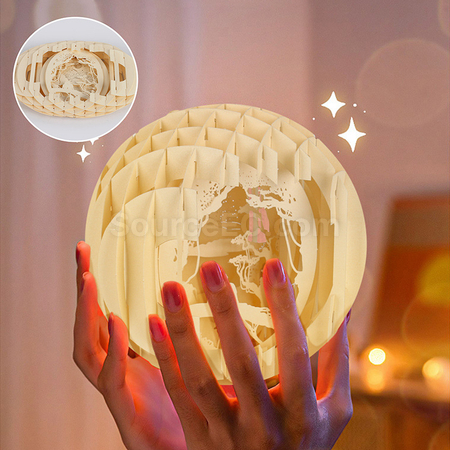 Customization Hand-Folded Paper Sculpture Ball Lamp Promotional Products