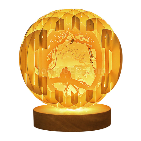Customization Hand-Folded Paper Sculpture Ball Lamp Promotional Products