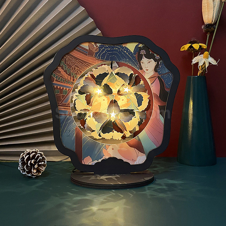Customization Papercut Lamp with Romantic Scenery Promotional Products