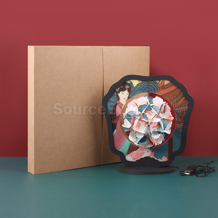 Customization Papercut Lamp with Romantic Scenery Promotional Products