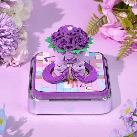Customization 3D Rose Memo with Light Promotional Products