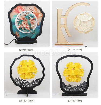 Customization Papercut Lamp with Romantic Scenery Promotional Products