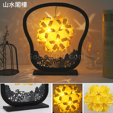 Customization Papercut Lamp with Romantic Scenery Promotional Products
