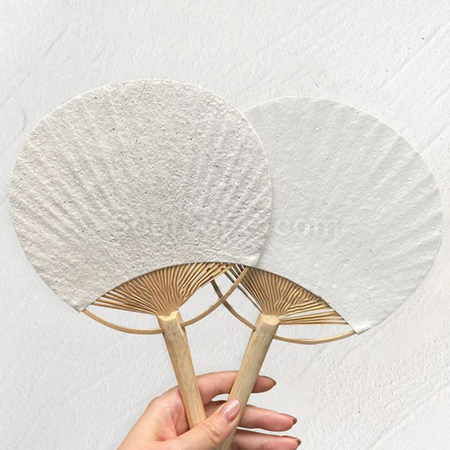 Customization Seed Paper Fan Promotional Products