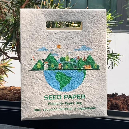 Customization Seed Paper Tote Bag Promotional Products