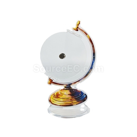 Customization Acrylic Badge Display Globe Stand Promotional Products