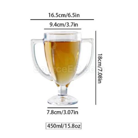 Customization Double ear trophy beer cup Promotional Products