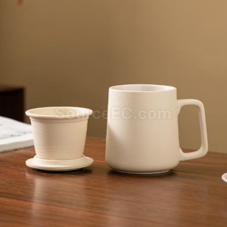 Customization Ceramic tea separation tea cup Promotional Products
