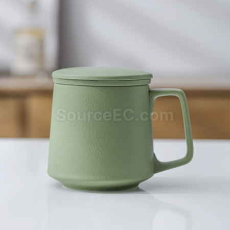 Customization Ceramic tea separation tea cup Promotional Products