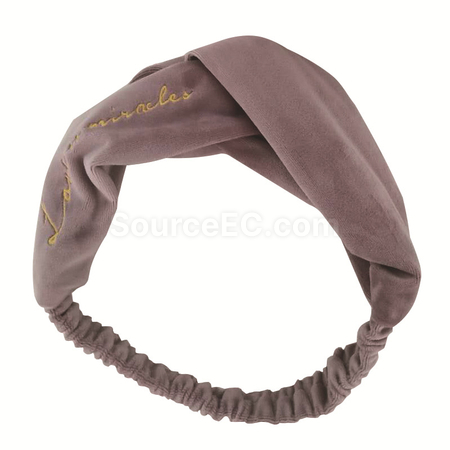 Customization Fashion Velvet Embroidered Headband Promotional Products