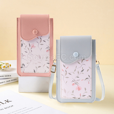 Customization PU Wallet With Touch Phone Bag Promotional Products