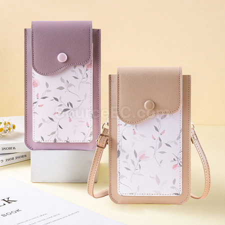Customization PU Wallet With Touch Phone Bag Promotional Products