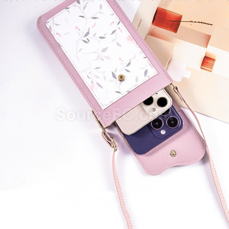 Customization PU Wallet With Touch Phone Bag Promotional Products