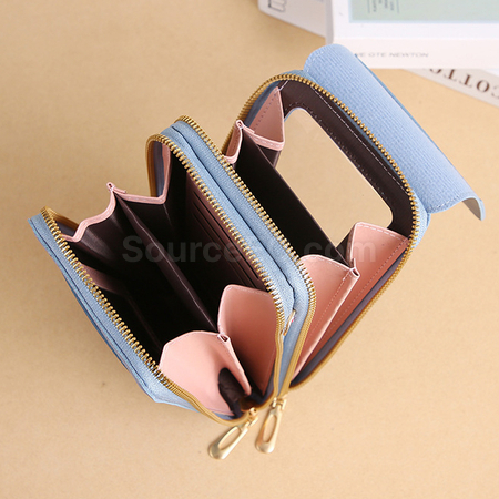 Customization PU Wallet With Touch Phone Bag Promotional Products