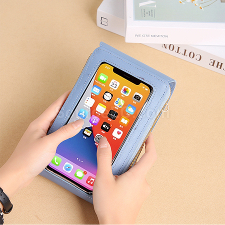 Customization PU Wallet With Touch Phone Bag Promotional Products