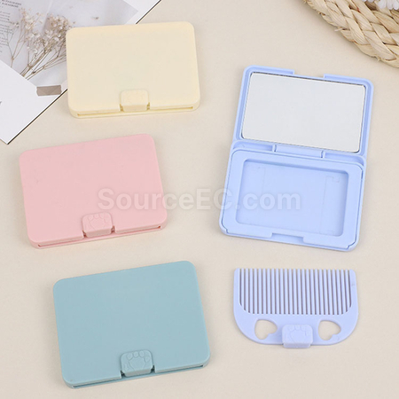 Customization Folding Mirror Comb Promotional Products