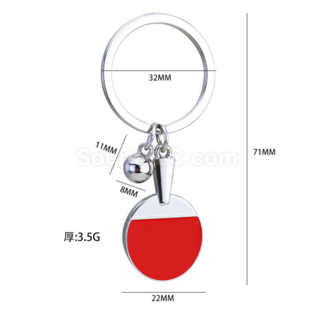 Customization Table Tennis Keychain Promotional Products