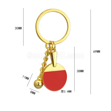 Customization Table Tennis Keychain Promotional Products