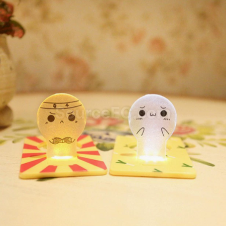 Customization Folding card LED night light Promotional Products