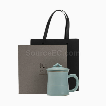 Customization Ceramic filter tea cup Promotional Products