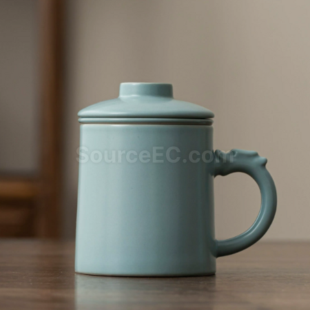Customization Ceramic filter tea cup Promotional Products