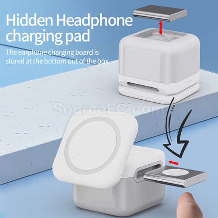 Customization Three-In-One Magnetic Wireless Charging Promotional Products