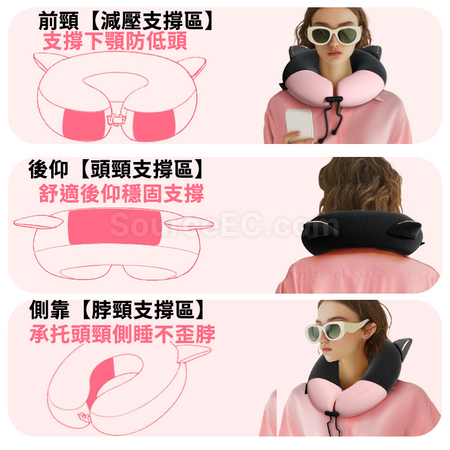 Customization Foldable Storage Memory Cotton Neck Pillow Promotional Products