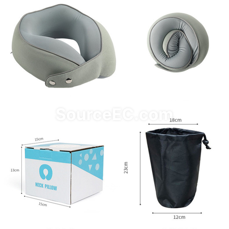 Customization Foldable Storage Memory Cotton Neck Pillow Promotional Products