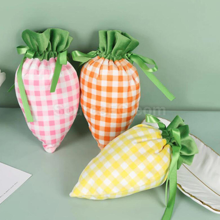 Customization Flannel Easter Carrot Bag Promotional Products