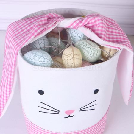 Customization Easter Bunny Canvas Basket Promotional Products
