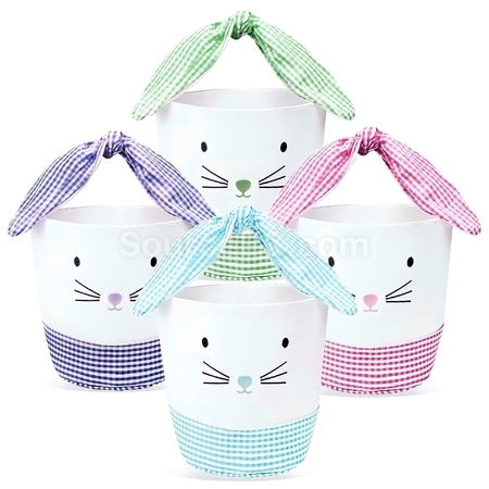 Customization Easter Bunny Canvas Basket Promotional Products
