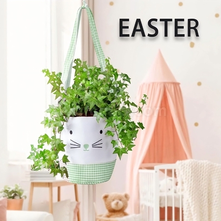 Customization Easter Bunny Canvas Basket Promotional Products