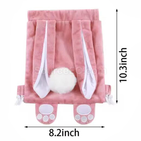 Customization Easter Bunny Drawstring Bag Promotional Products