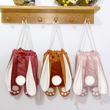 Customization Easter Bunny Drawstring Bag Promotional Products