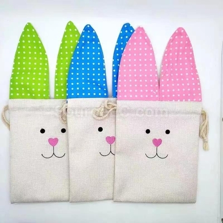 Customization Easter Bunny Ear Drawstring Bag Promotional Products