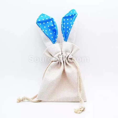 Customization Easter Bunny Ear Drawstring Bag Promotional Products