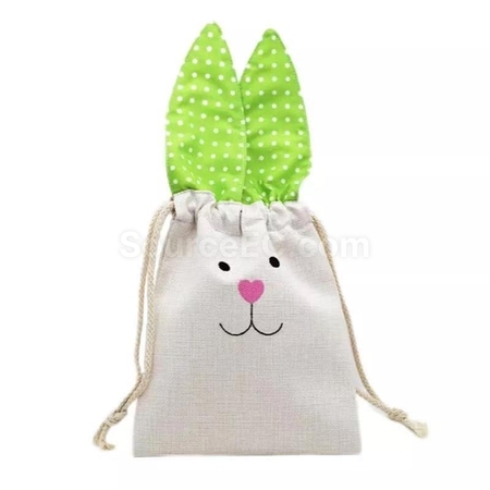 Customization Easter Bunny Ear Drawstring Bag Promotional Products