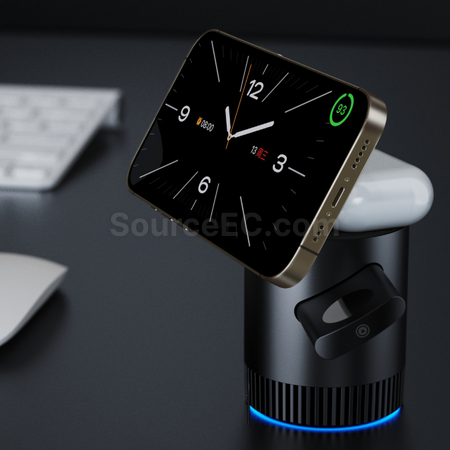 Customization Three-In-One Foldable Wireless Charger Promotional Products