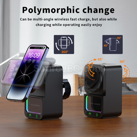 Customization Bluetooth Speaker 5 in 1 Wireless Charger Promotional Products