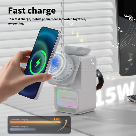 Customization Bluetooth Speaker 5 in 1 Wireless Charger Promotional Products